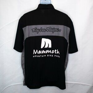 Mammoth Mountain Bike Park Button Down Shirt Mens XL Troy Lee Designs Black B06X